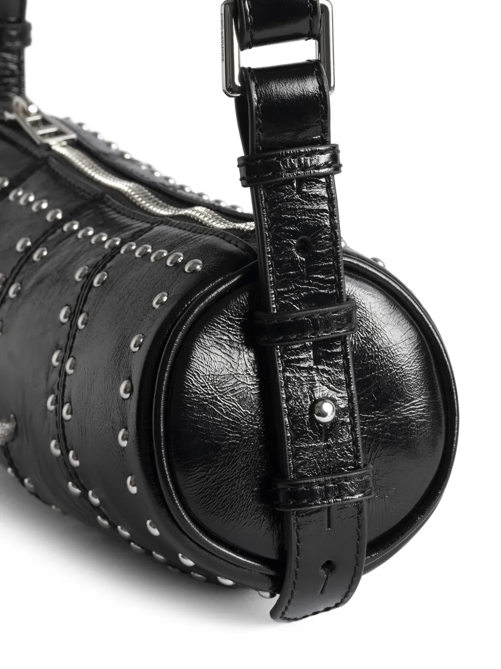 Zadig&Voltaire Le Roudoudou schoudertas met studs Zwart