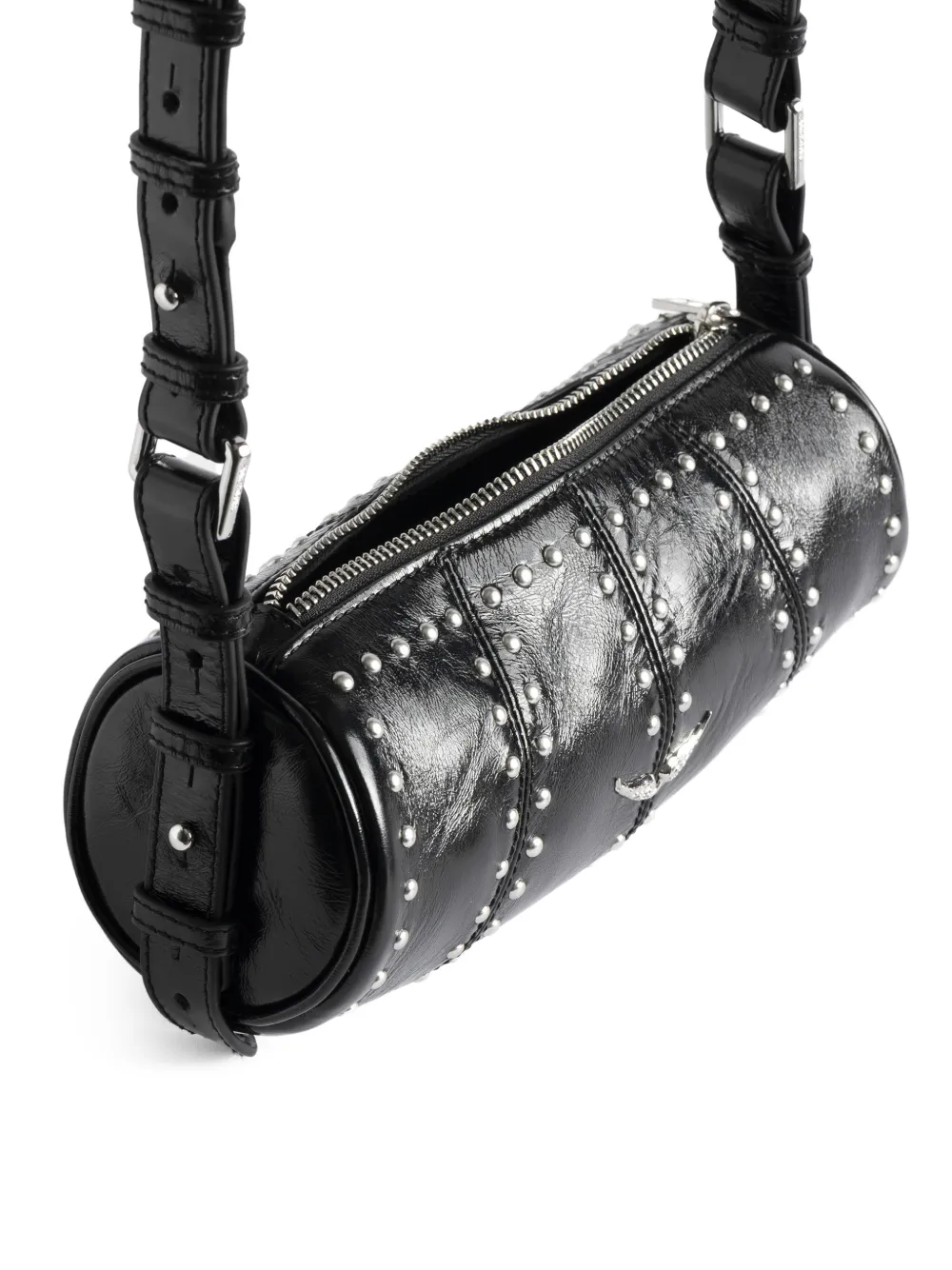 Zadig&Voltaire Le Roudoudou schoudertas met studs Zwart