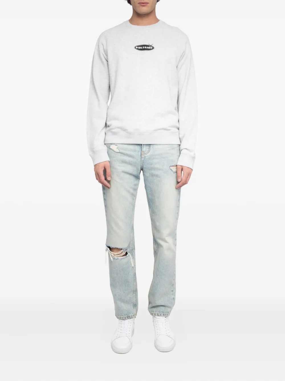 Zadig&Voltaire Sweater met print - Grijs