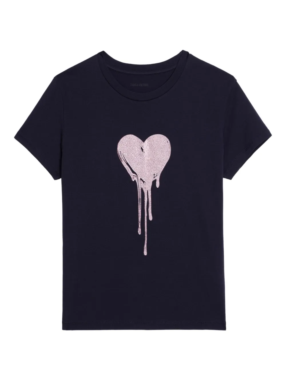Zadig&Voltaire Walk heart strass T-shirt | Blue | Image 1