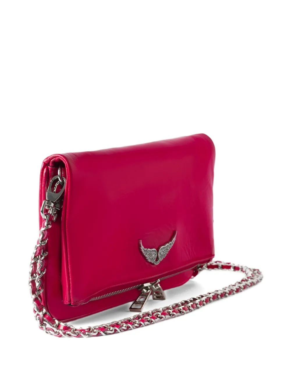 Zadig&Voltaire Rock leren crossbodytas Roze