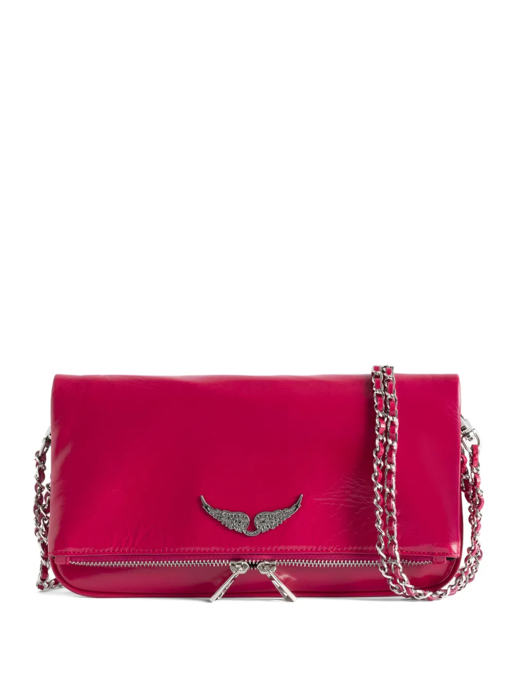 Zadig&Voltaire Rock Vintage leather crossbody bag - Rosa