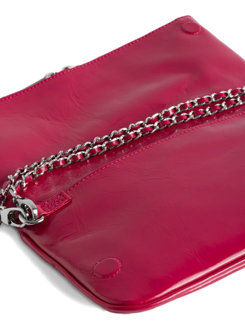Zadig&Voltaire Rock leren crossbodytas Roze