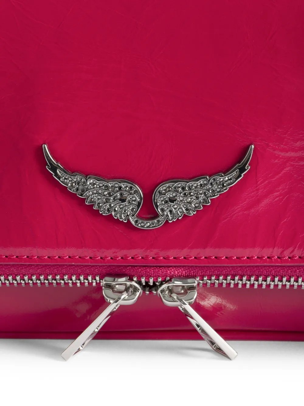 Zadig&Voltaire Rock leren crossbodytas Roze