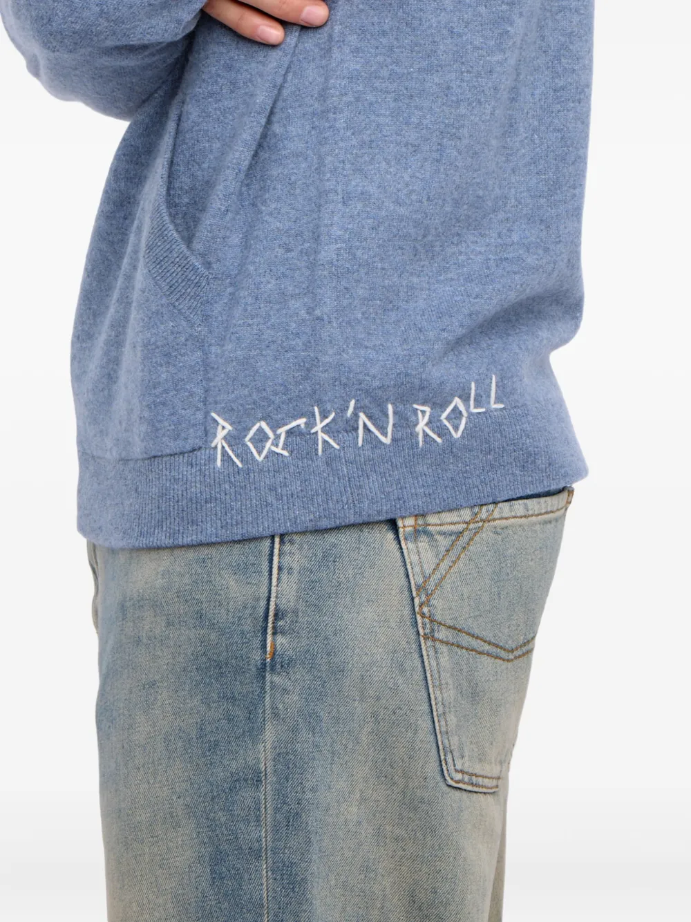Zadig&Voltaire Clash hoodie met rits Blauw