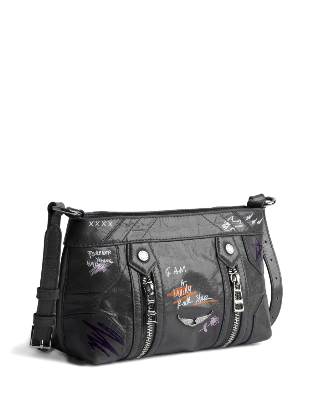 Zadig&Voltaire x Humberto Cruz Sunny Mood crossbodytas Grijs