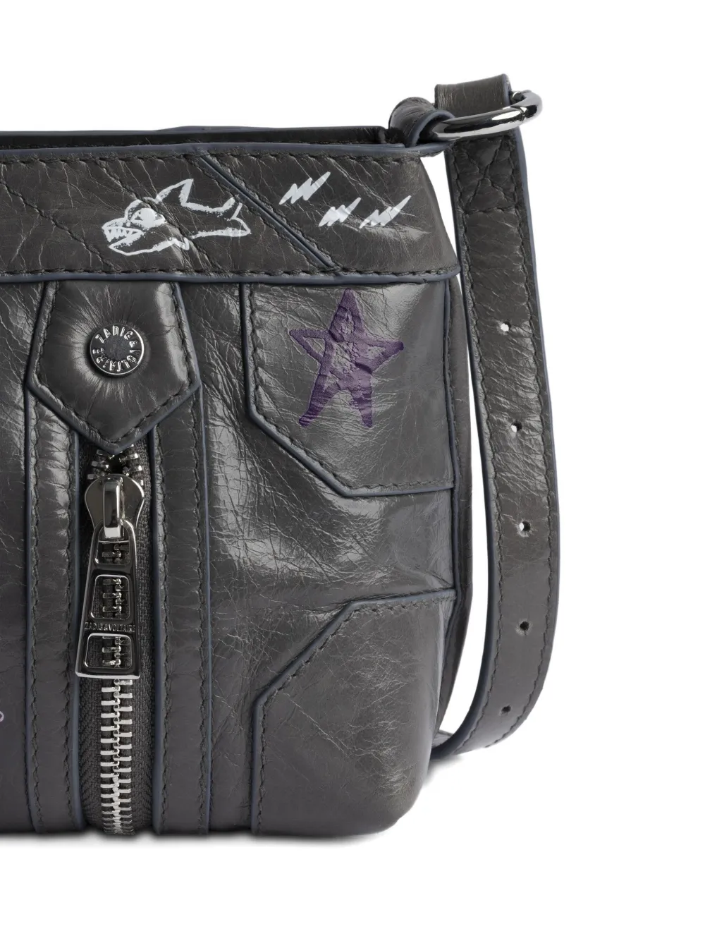 Zadig&Voltaire x Humberto Cruz Sunny Mood crossbodytas Grijs