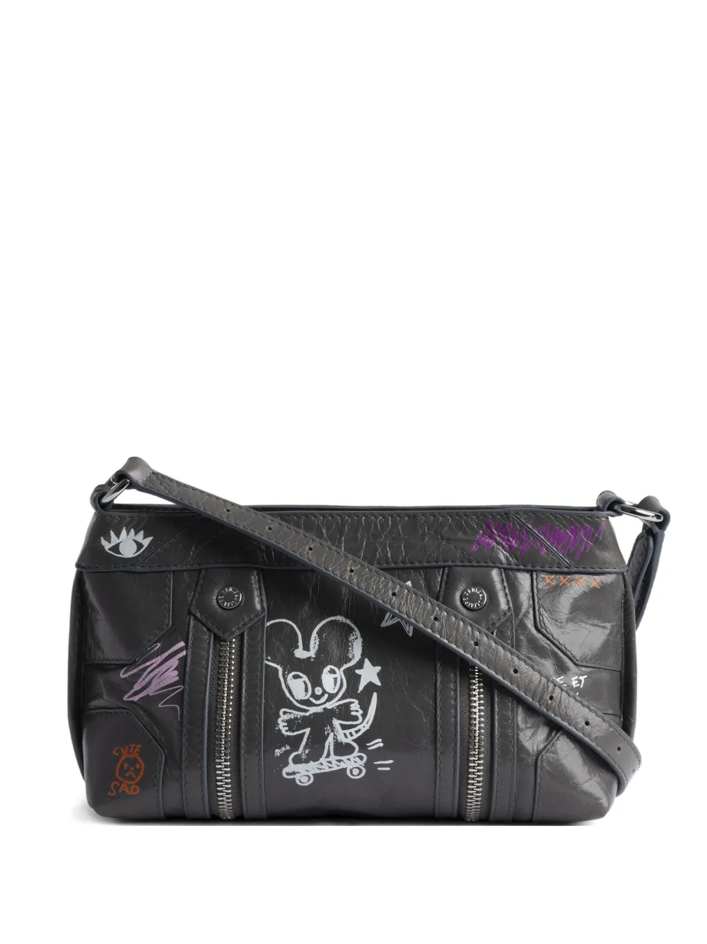 Zadig & Voltaire x Humberto Cruz 'Sunny Mood' ショルダーバッグ - グレー