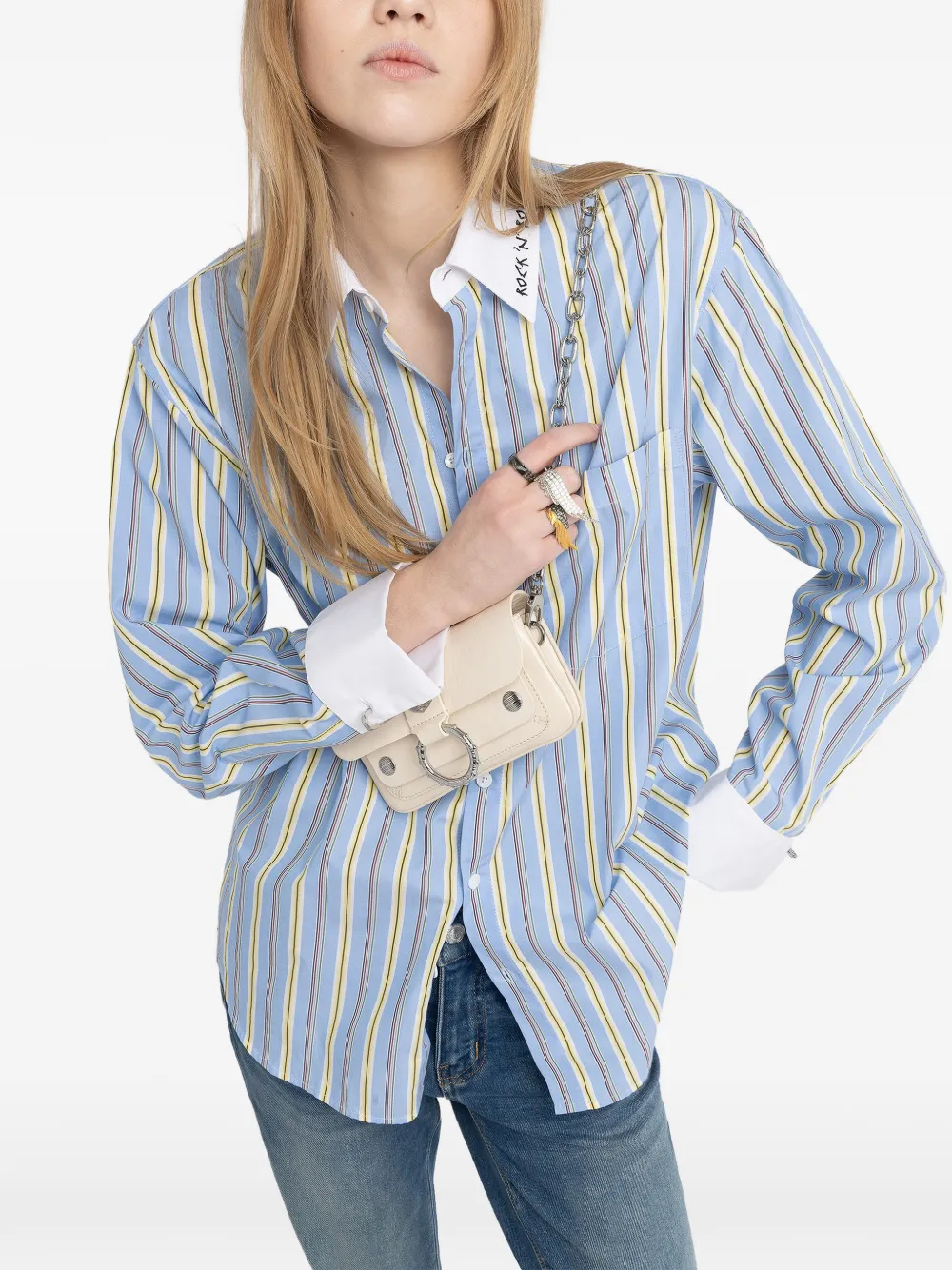 Zadig&Voltaire Kate kleine tas met ketting Beige