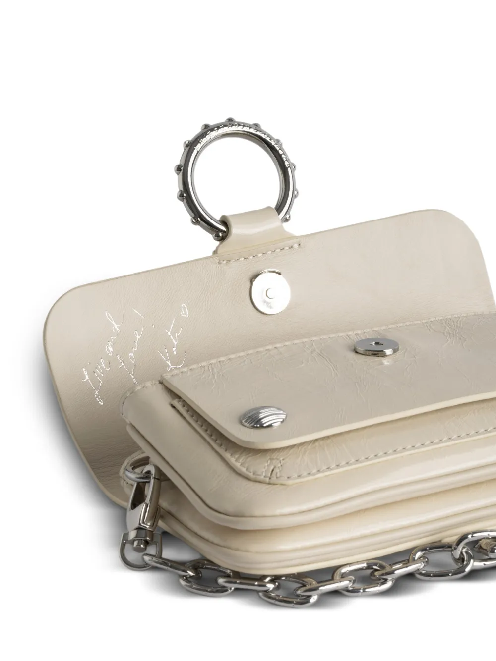 Zadig&Voltaire Kate kleine tas met ketting Beige