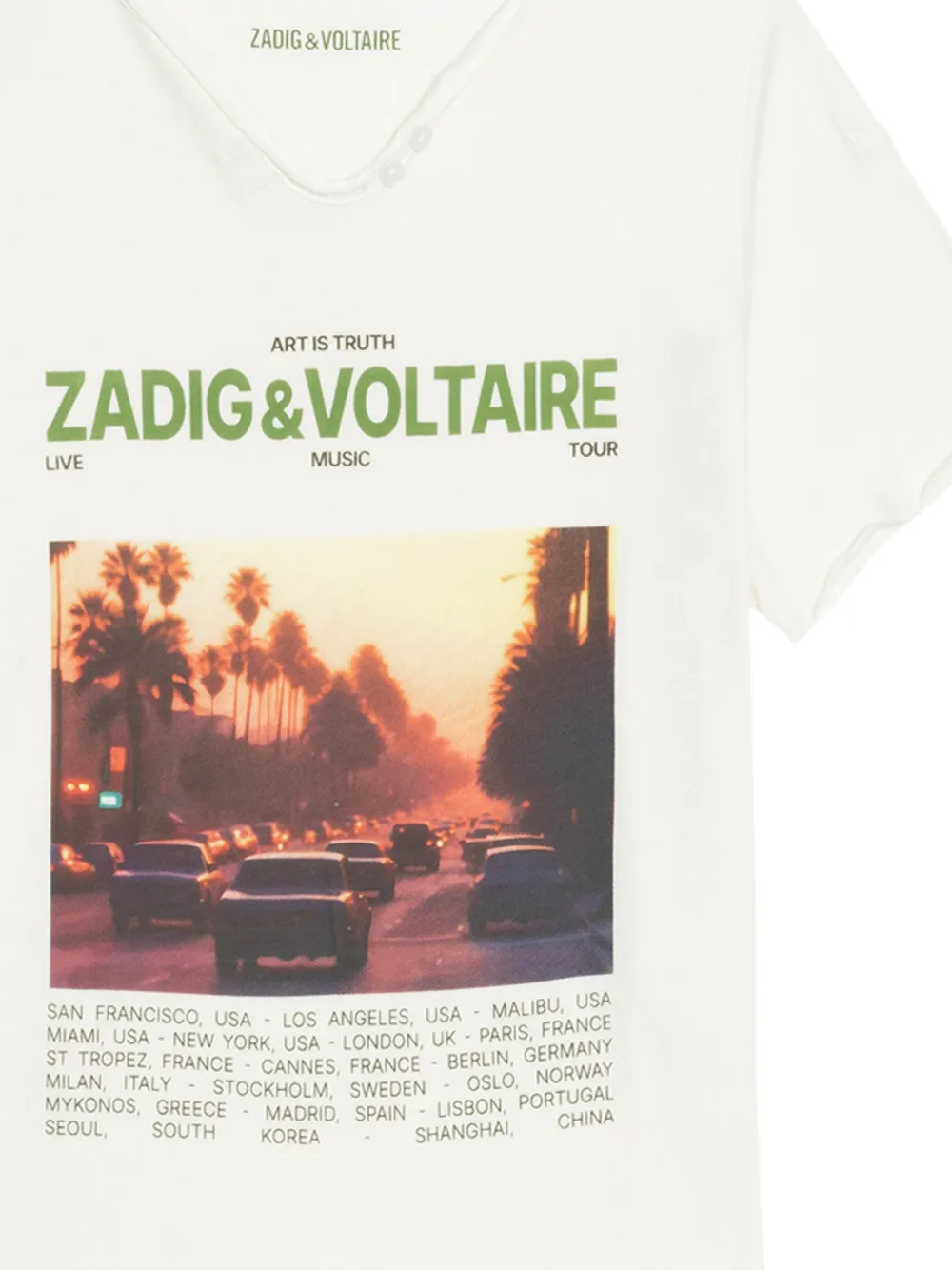 Zadig&Voltaire T-shirt met fotoprint Wit