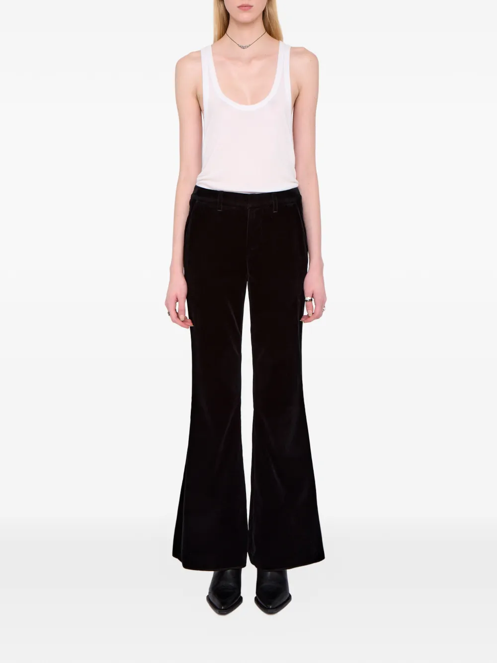 Zadig&Voltaire Prevy Velours trousers - Zwart