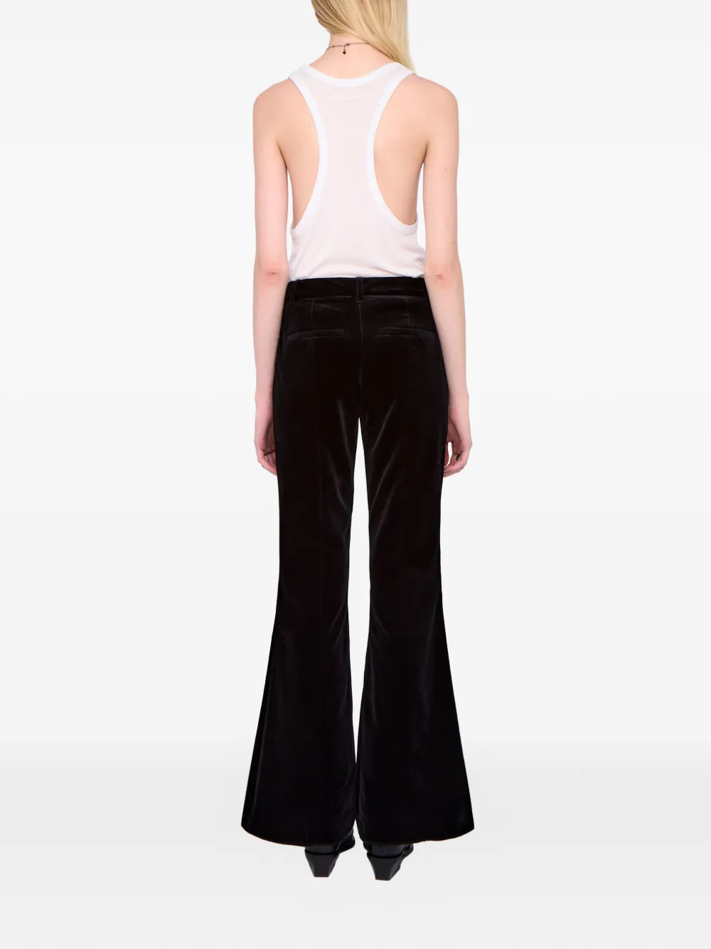 Zadig & Voltaire Prevy Velours Trousers In Black