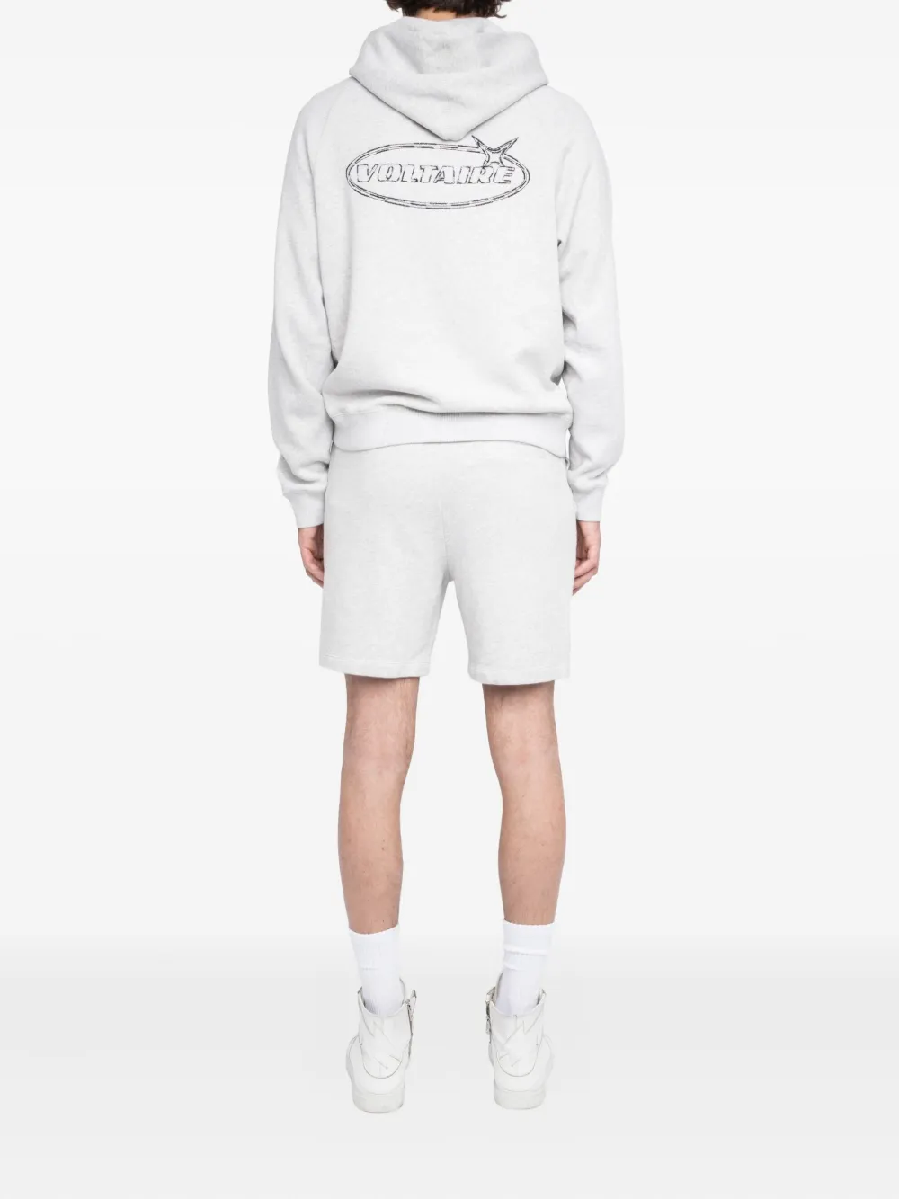 Zadig&Voltaire Shorts met trekkoord en logo Grijs