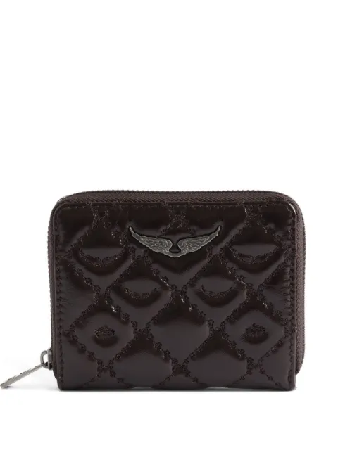 Zadig&Voltaire mini monogram quilted mini wallet
