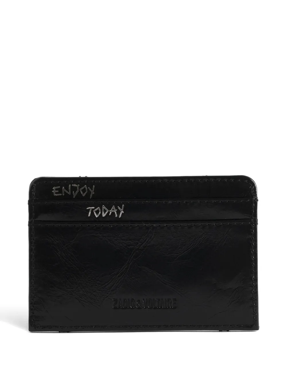 Zadig&Voltaire studded card holder - Zwart