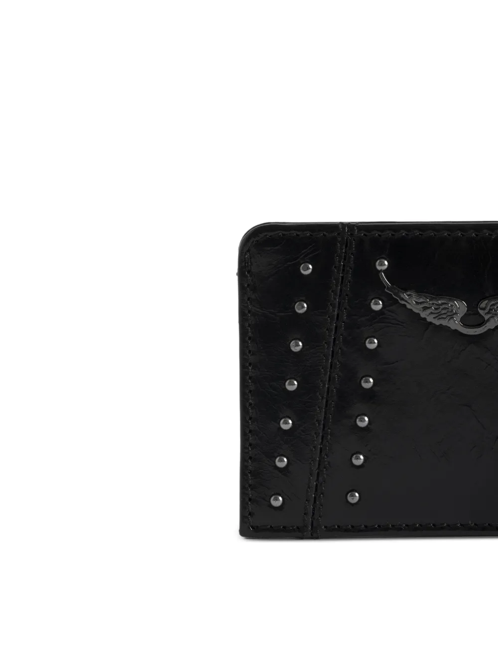 Zadig&Voltaire ZV Pass pasjeshouder met studs Zwart