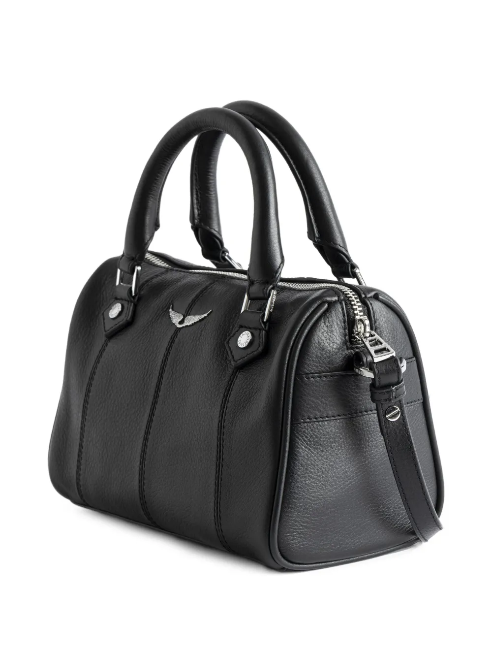 Zadig&Voltaire XS Sunny Vibe shopper van bewerkt leer Zwart