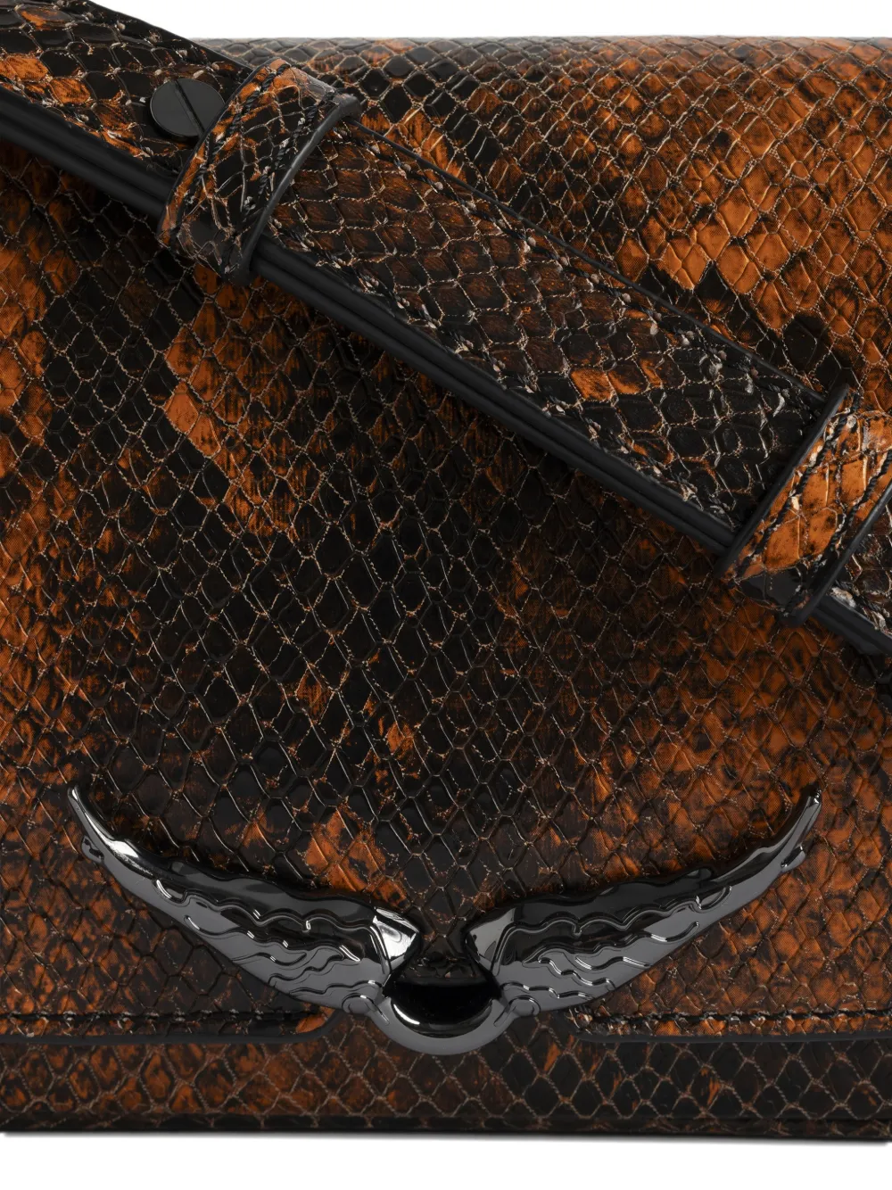 Zadig&Voltaire Crossbodytas met dierenprint Oranje
