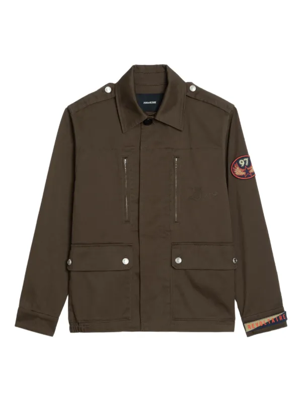 Zadig&Voltaire ジップパッチ ジャケット | グリーン | FARFETCH JP