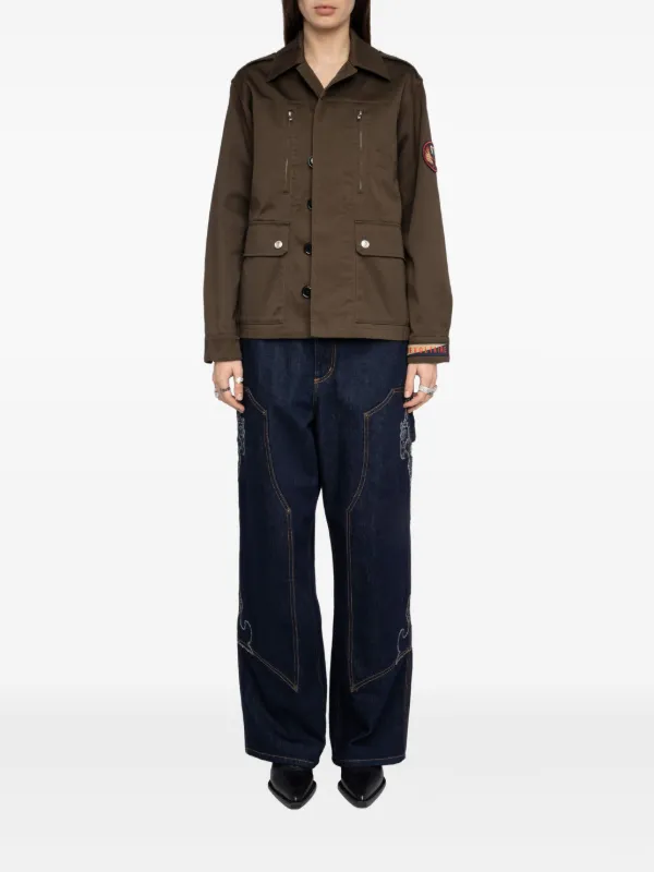 Zadig&Voltaire ジップパッチ ジャケット | グリーン | FARFETCH JP