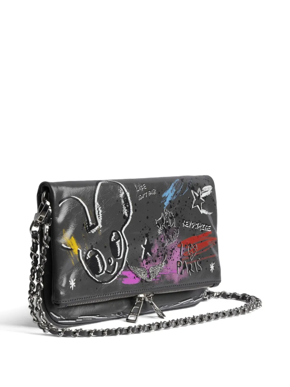 Zadig & Voltaire X Humberto Cruz Rock Chain Clutch Bag In Multi