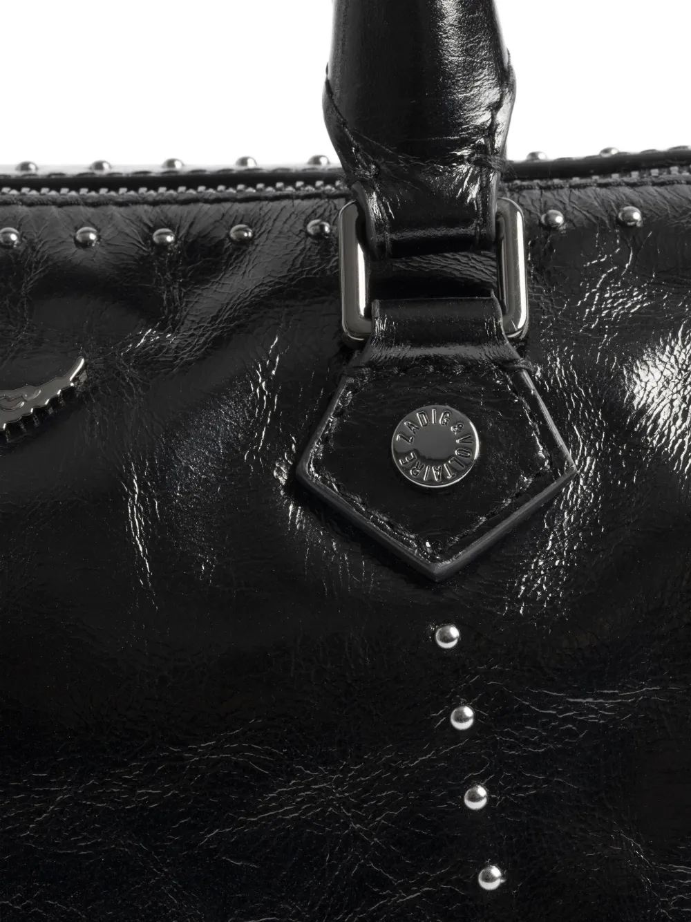 Zadig&Voltaire Sunny XS Vibe shopper verfraaid met studs Zwart