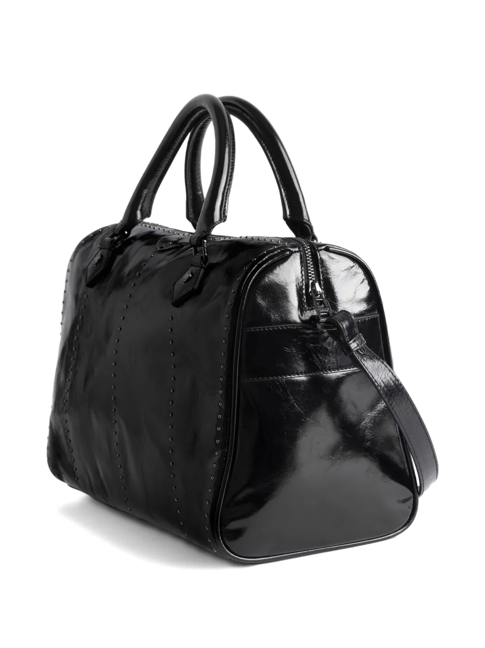 Zadig & Voltaire Medium Sunny Vibe Studs Tote Bag In Black