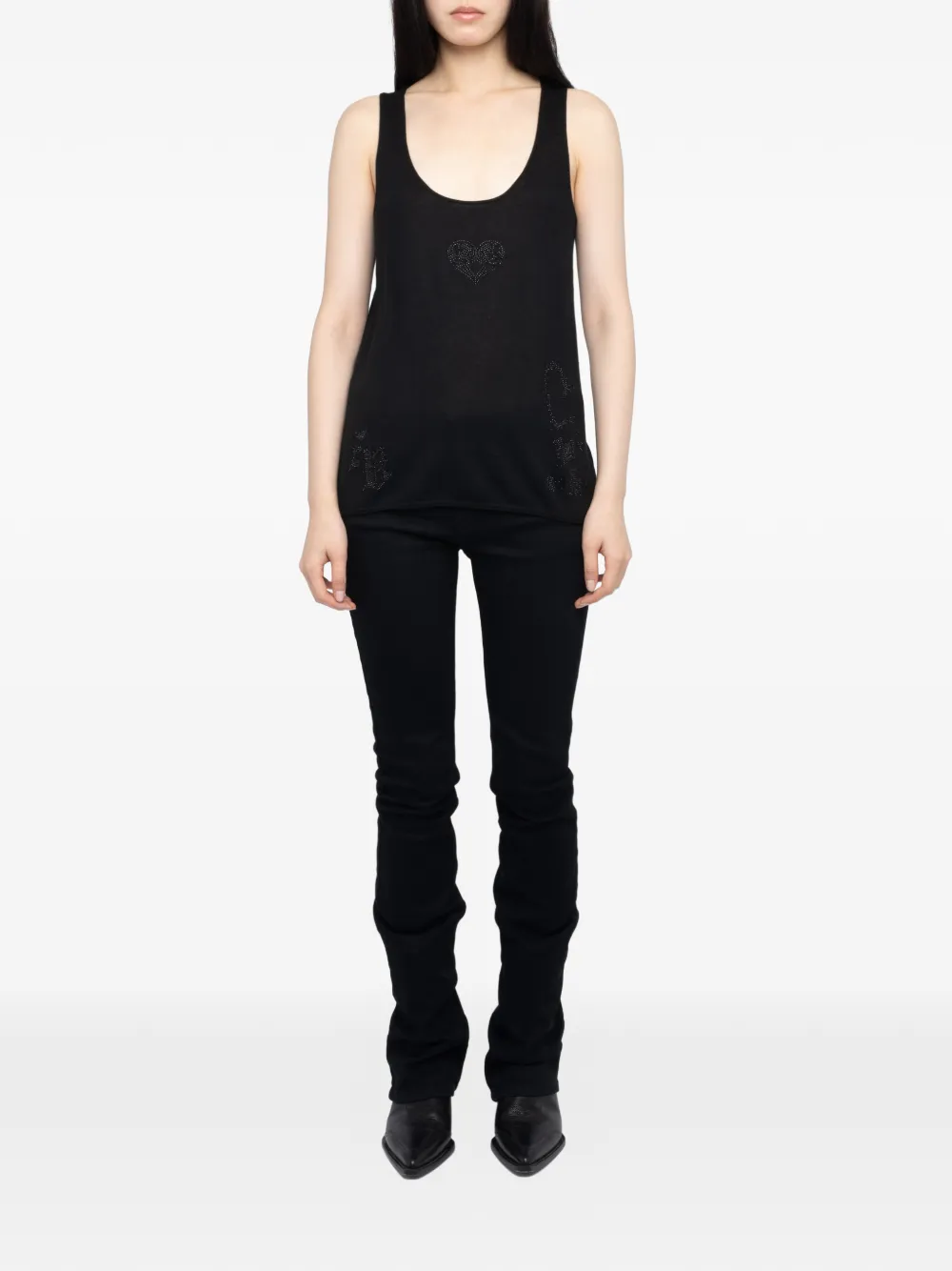 Zadig&Voltaire Lee kasjmier tanktop Zwart