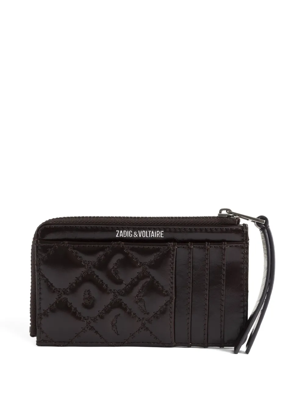 Zadig&Voltaire monogram quilted wallet - Bruin