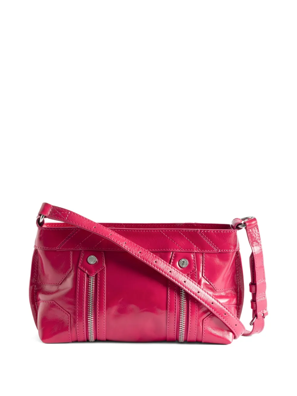 Zadig&Voltaire Sunny Mood gelakte boekentas met rits Roze