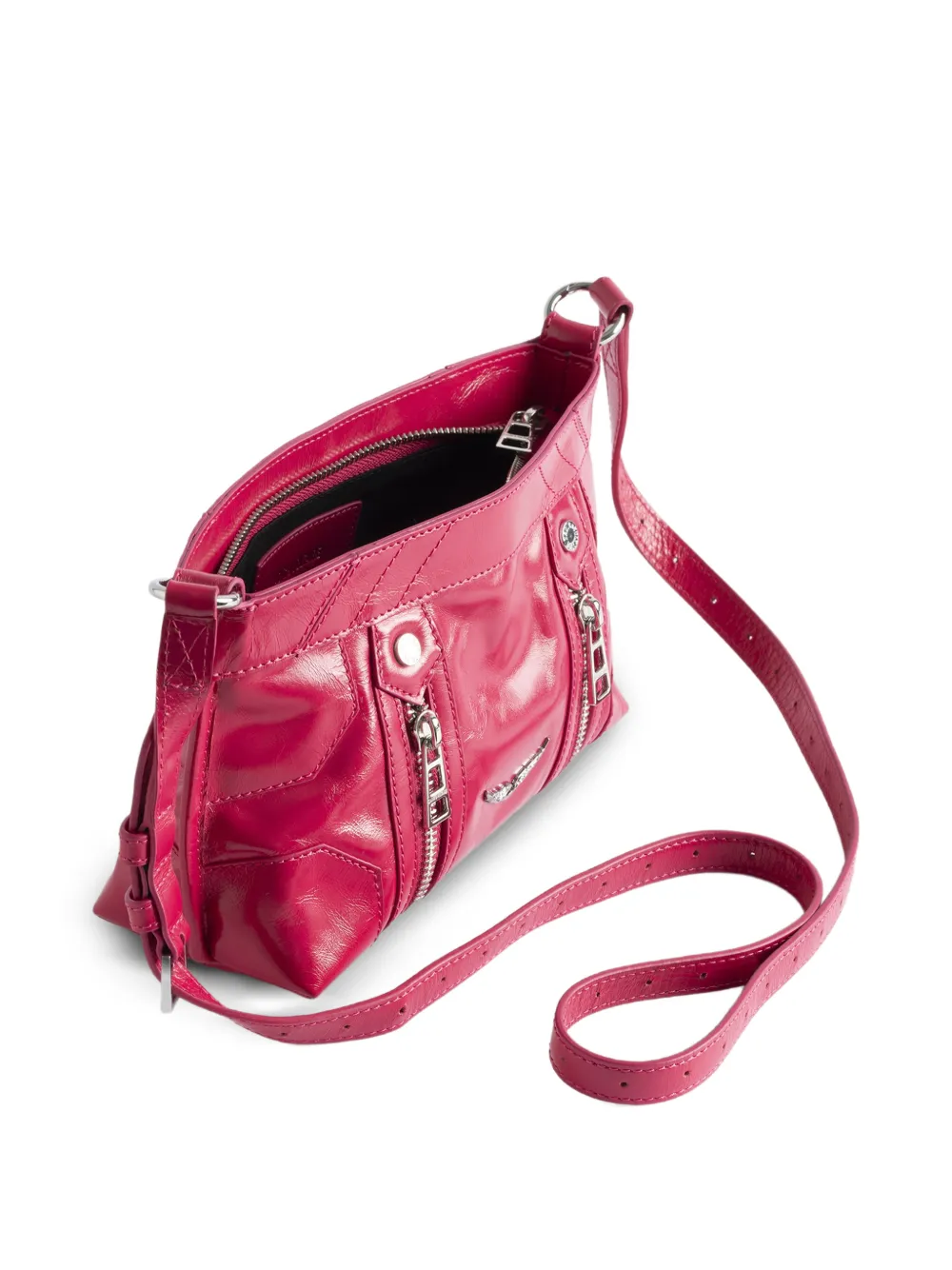 Zadig&Voltaire Sunny Mood gelakte boekentas met rits Roze