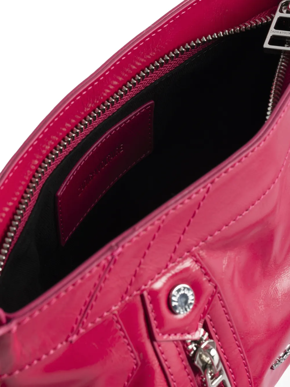 Zadig&Voltaire Sunny Mood gelakte boekentas met rits Roze