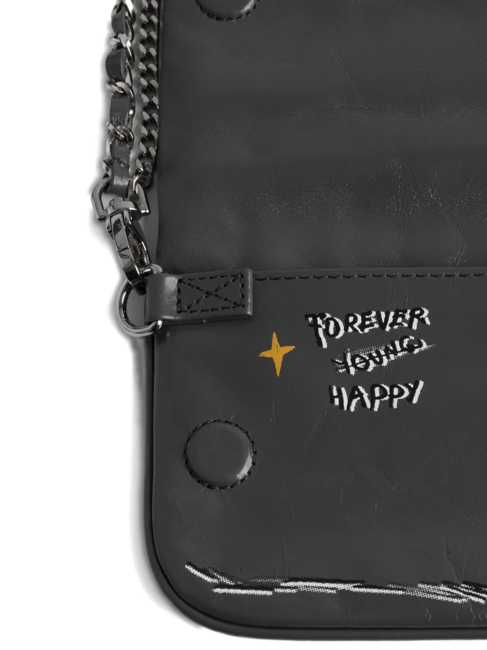 Zadig&Voltaire x Humberto Cruz Rock Nano clutch Zwart