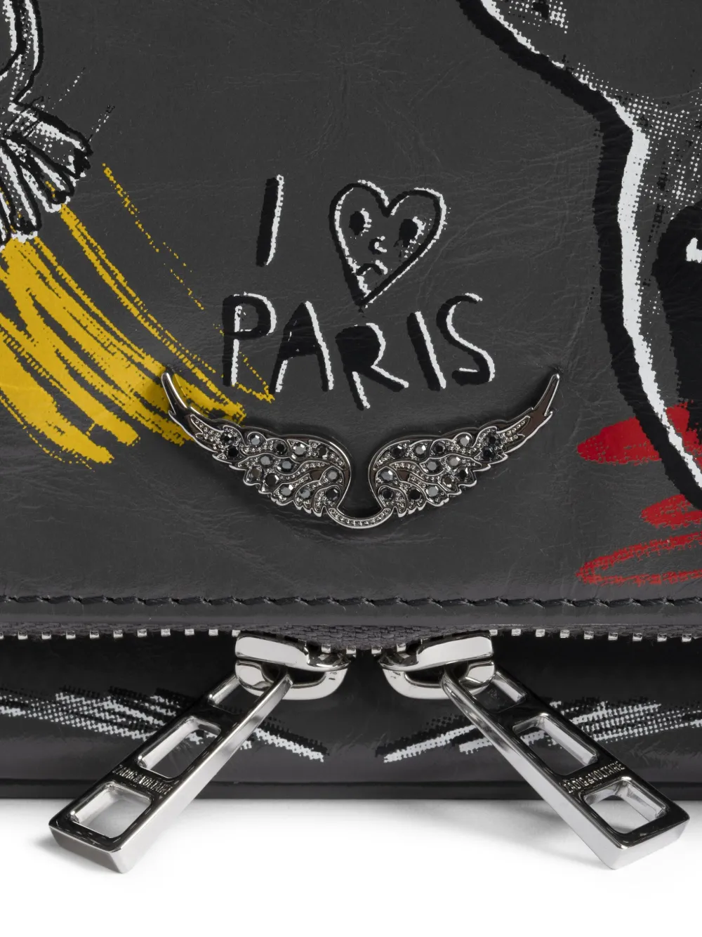 Zadig&Voltaire x Humberto Cruz Rock Nano clutch Zwart