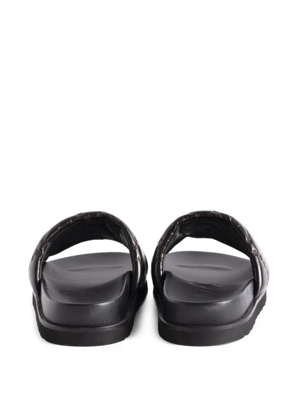 padded leather sandals