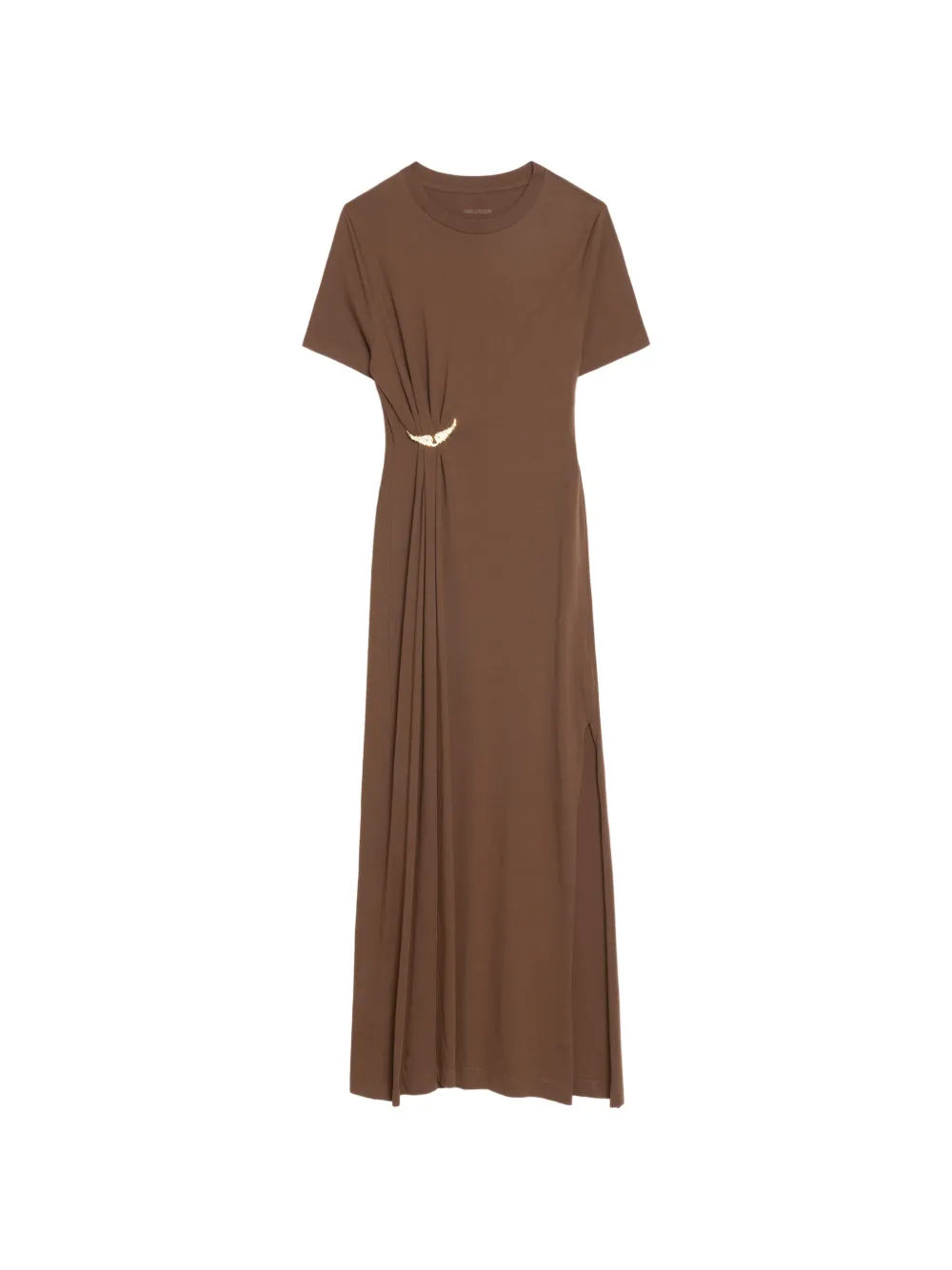 Zadig&Voltaire Abito midi Raja modello T-shirt - Marrone