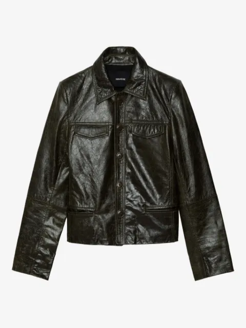 Zadig&Voltaire Liam button leather jacket