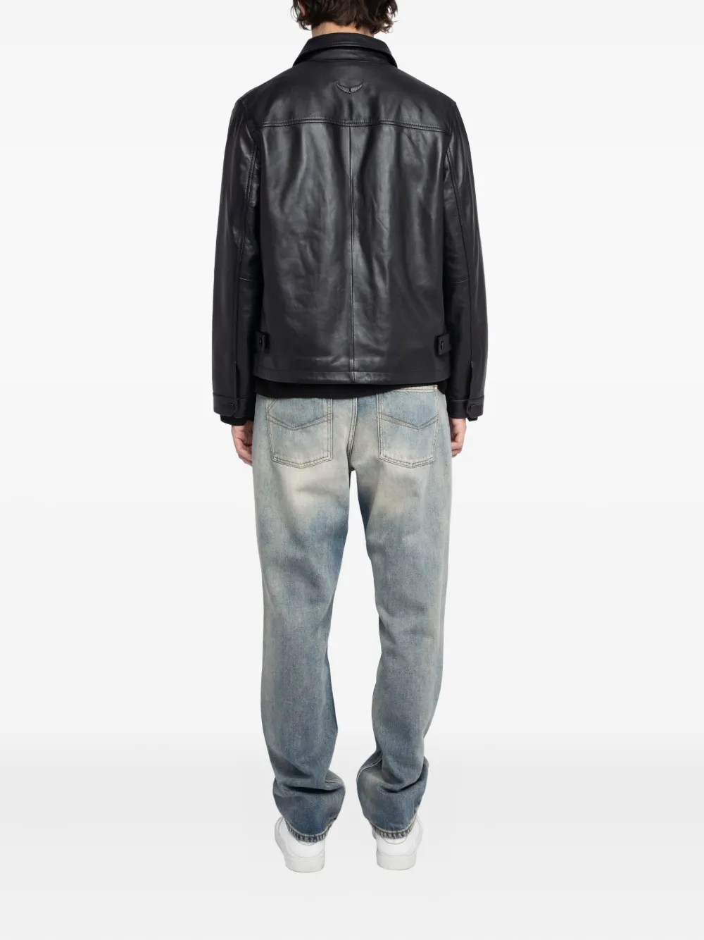Zadig&Voltaire Loumy leren jack Zwart