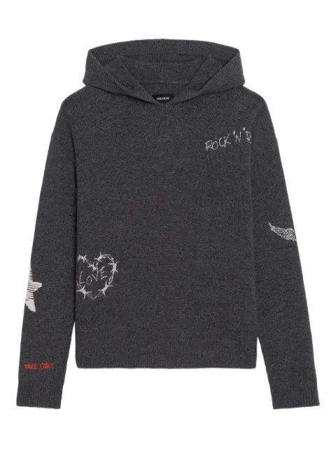 Zadig&Voltaire Markyz embroidered hoodie