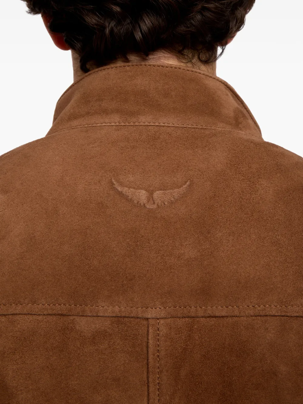 Zadig&Voltaire Lonni suède jack met knoop Bruin