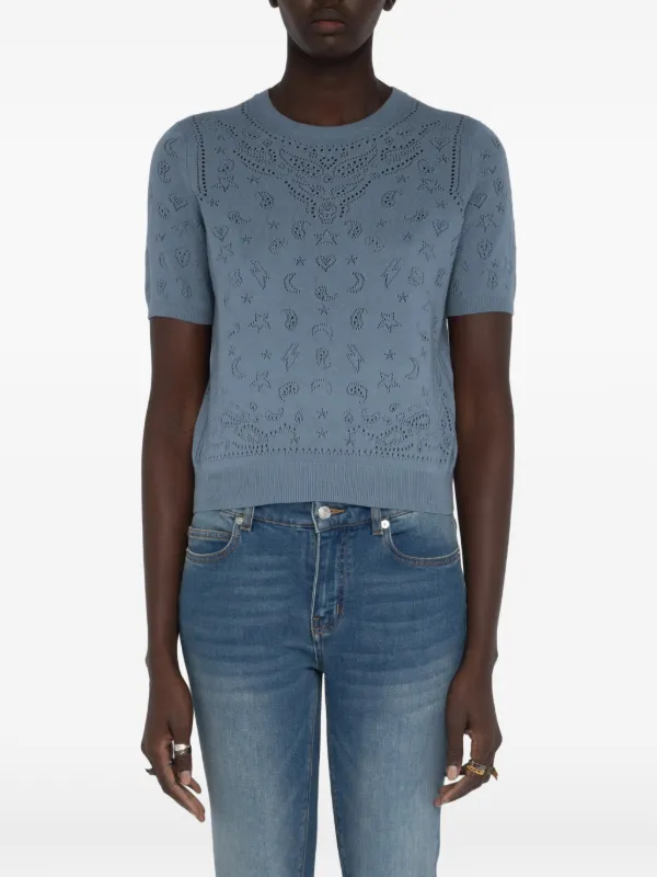 Zadig&Voltaire Dolly crew-neck Sweatshirt | Blue | FARFETCH