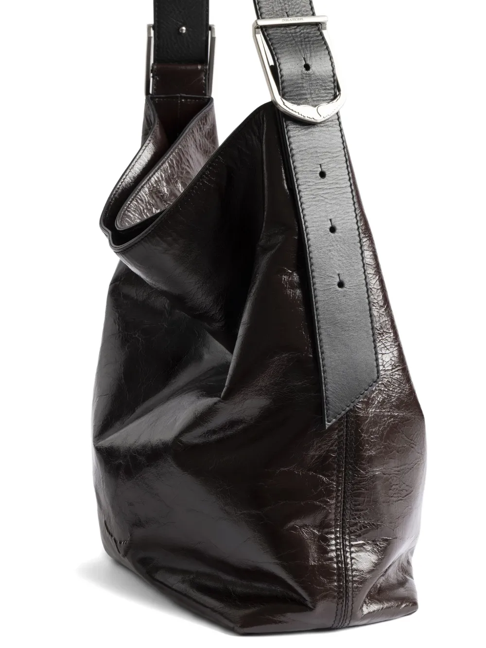 Zadig&Voltaire Jane gelakte boekentas Bruin