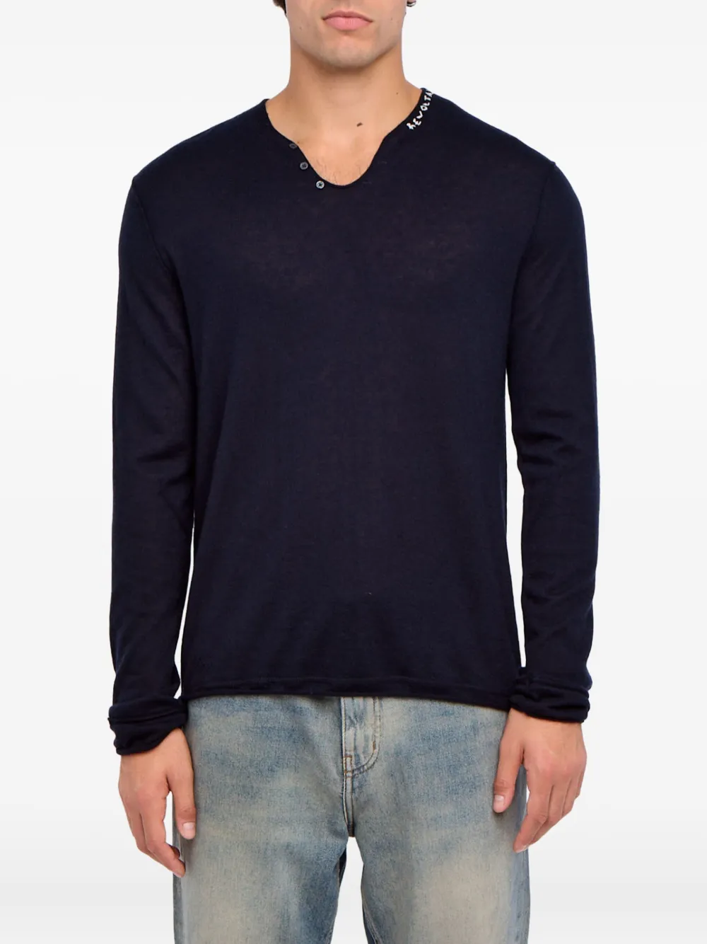 Zadig&Voltaire Monastir kasjmier trui Blauw