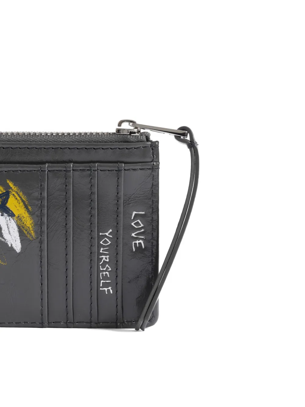 Zadig & Voltaire Humberto Graphic-print Wallet In Gray