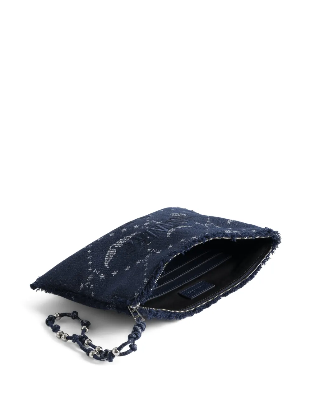 Zadig&Voltaire Angel denim pochette met monogram Blauw