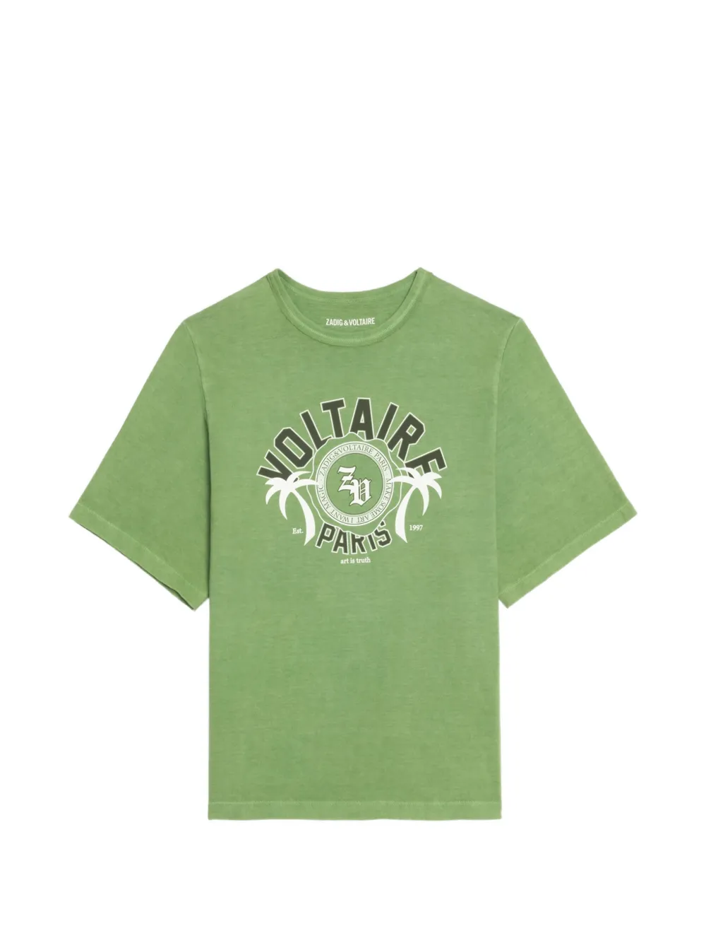 Zadig&Voltaire T-shirt Jon con stampa - Verde