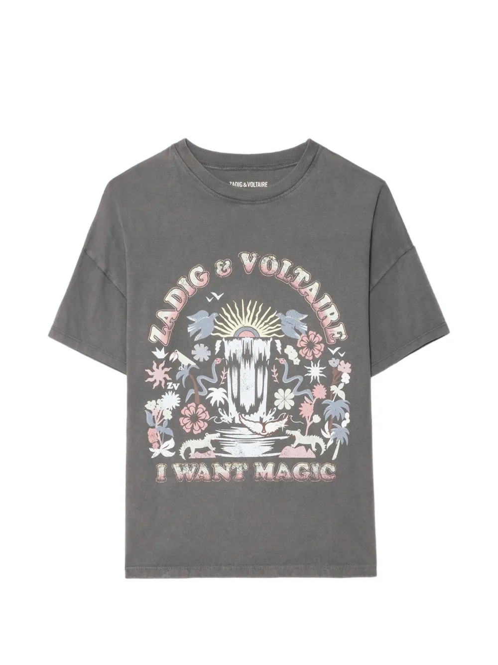 Zadig&Voltaire T-shirt Jorja con stampa - Grigio