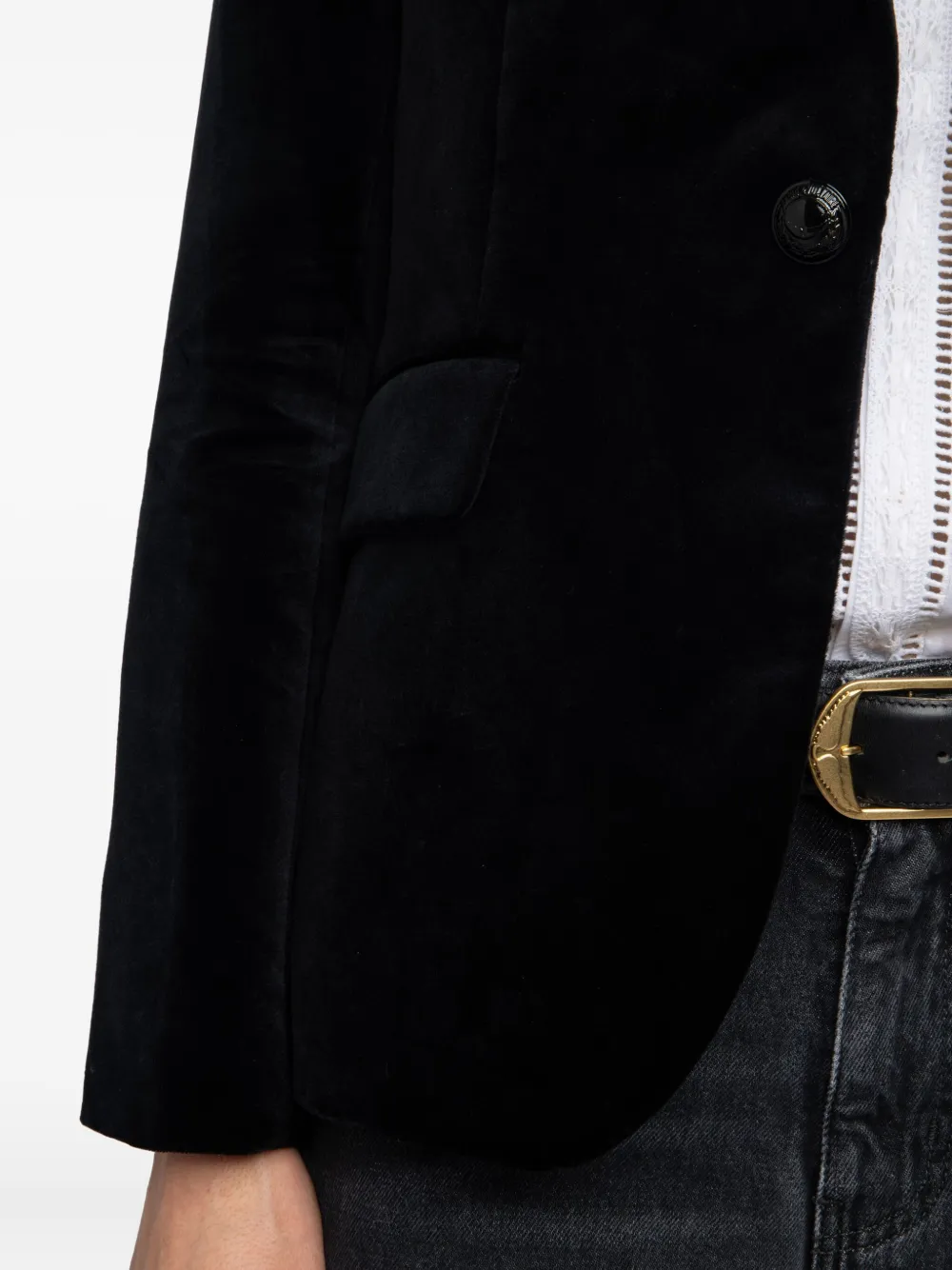 Zadig&Voltaire Fluwelen blazer Zwart