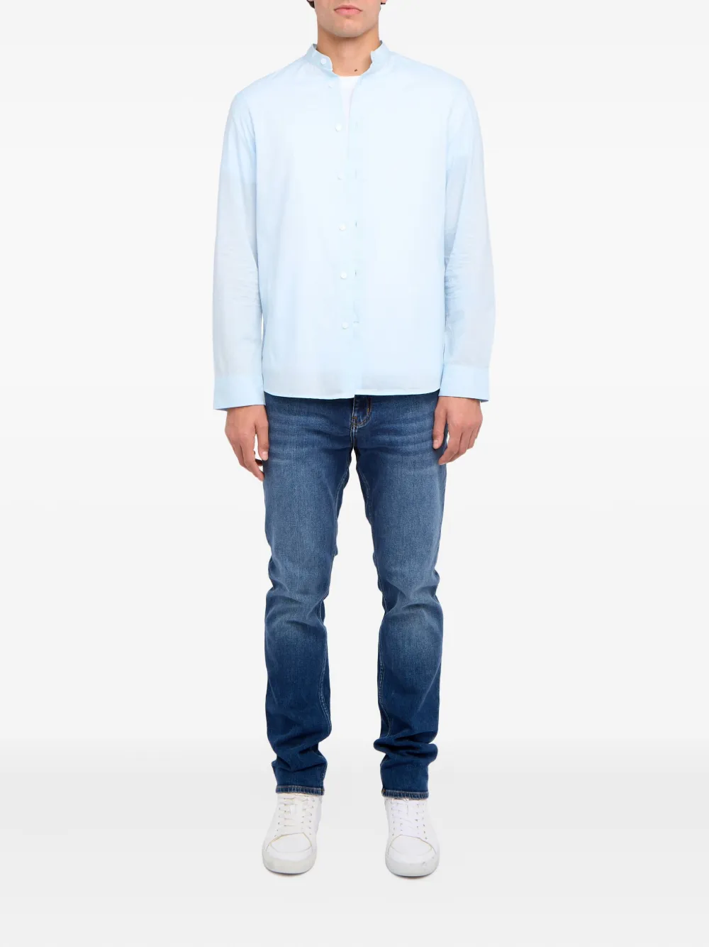 Zadig&Voltaire Officier Voile katoenen overhemd - Blauw